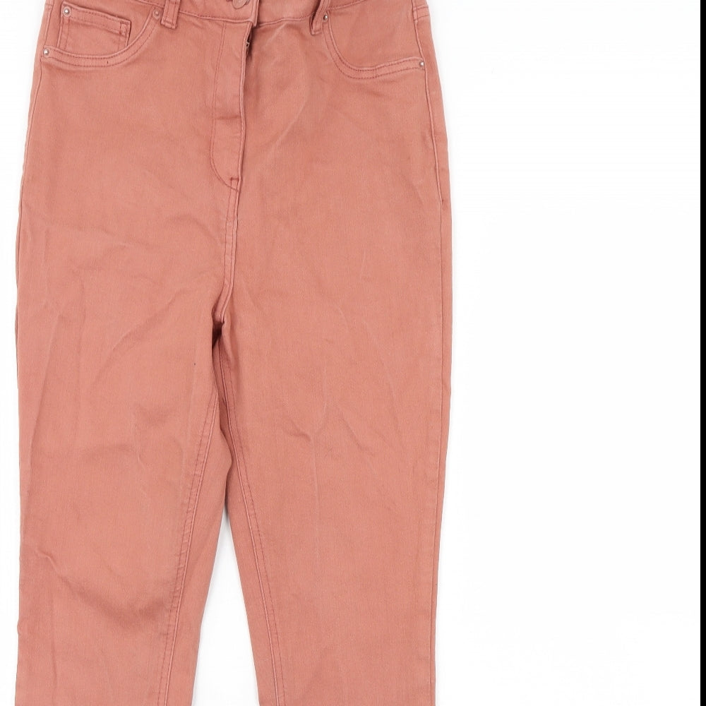Papaya Womens Pink  Denim Skinny Jeans Size 12 L29 in