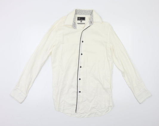 NEXT Mens White    Button-Up Size S
