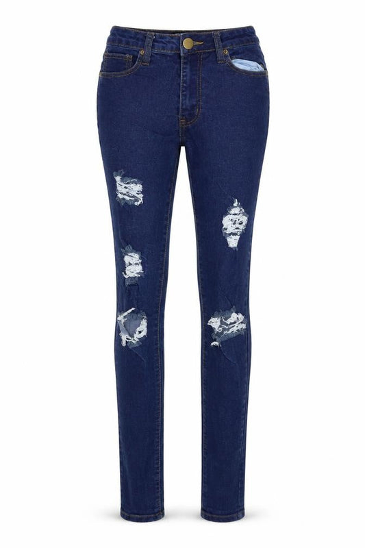Boohoo Womens Blue   Skinny Jeans Size 8 L30 in