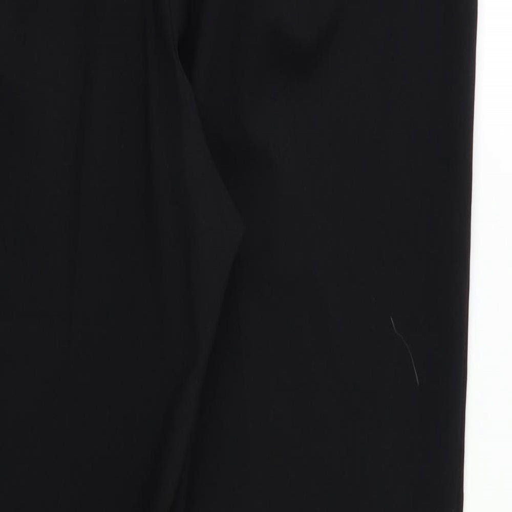 Brand and care label for Papaya women’s black dress pants trousers, size UK 14, 26-inch leg