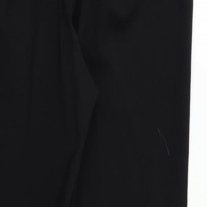 Brand and care label for Papaya women’s black dress pants trousers, size UK 14, 26-inch leg