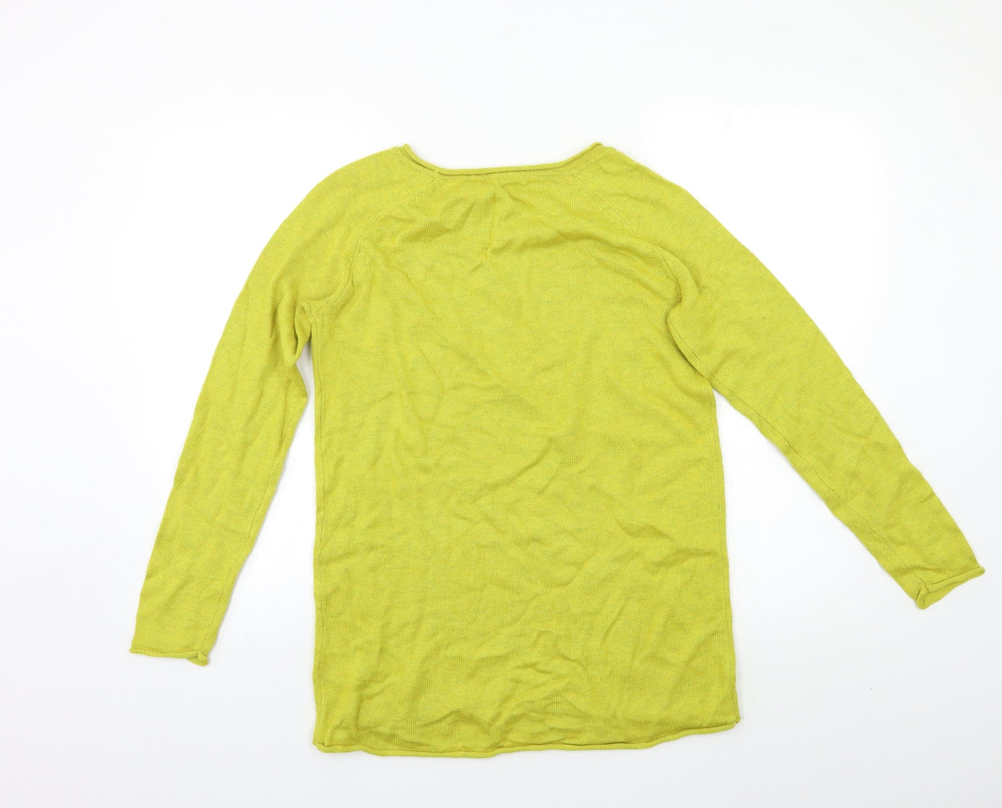 H&M Womens Yellow   Pullover Jumper Size S