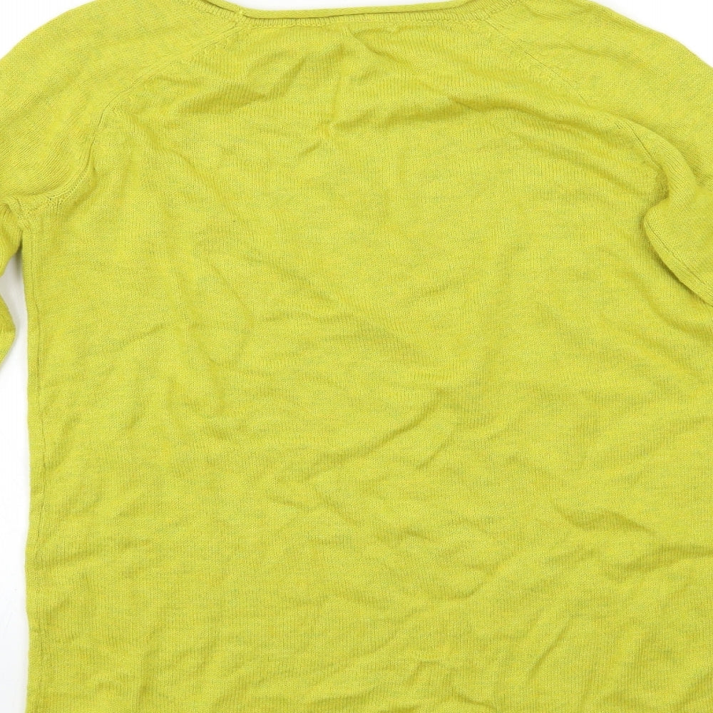 H&M Womens Yellow   Pullover Jumper Size S