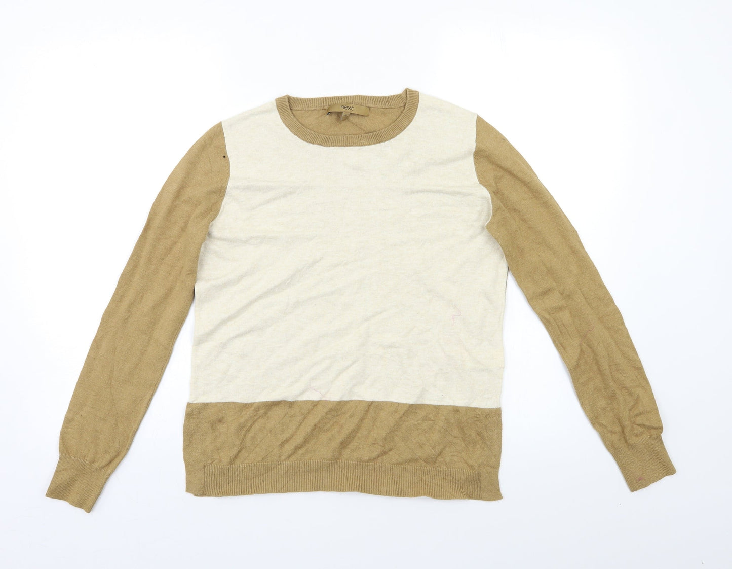 NEXT Womens Beige   Pullover Jumper Size 10