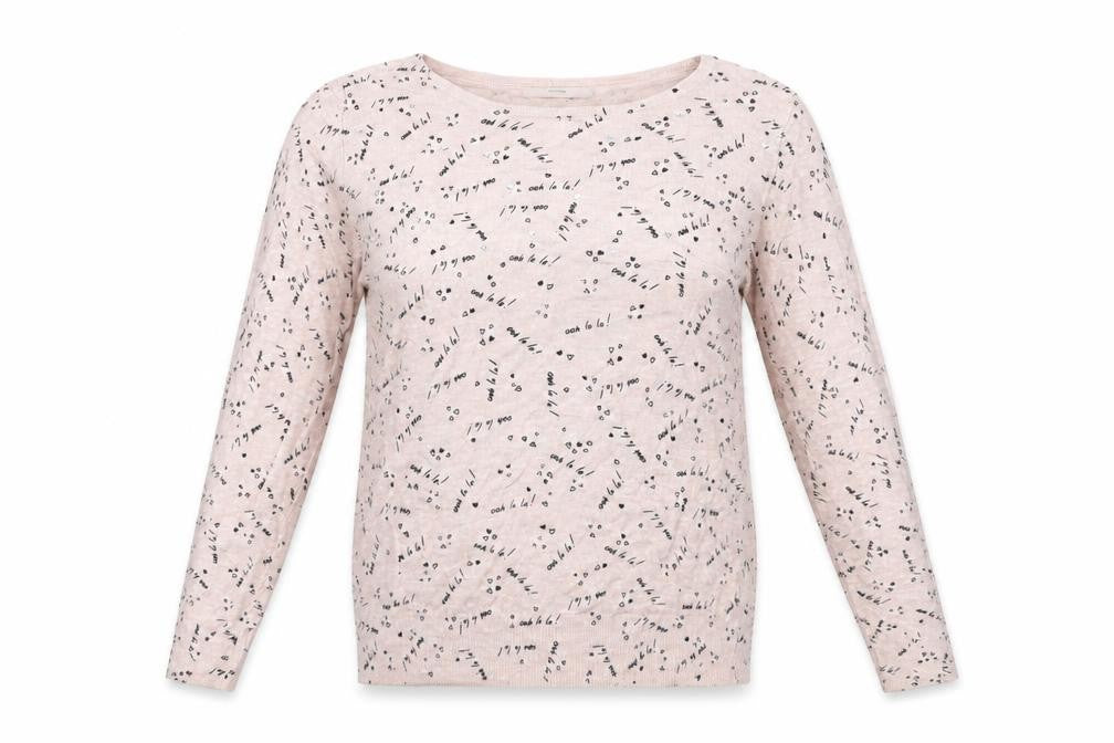 George Womens Pink Geometric  Pullover Jumper Size 10