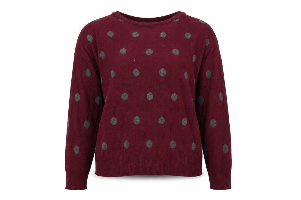 Atmosphere Womens Purple Polka Dot  Pullover Jumper Size 14