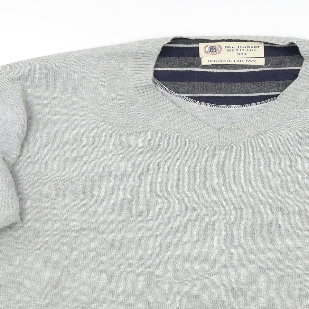 M&S Mens Grey   Pullover Jumper Size L