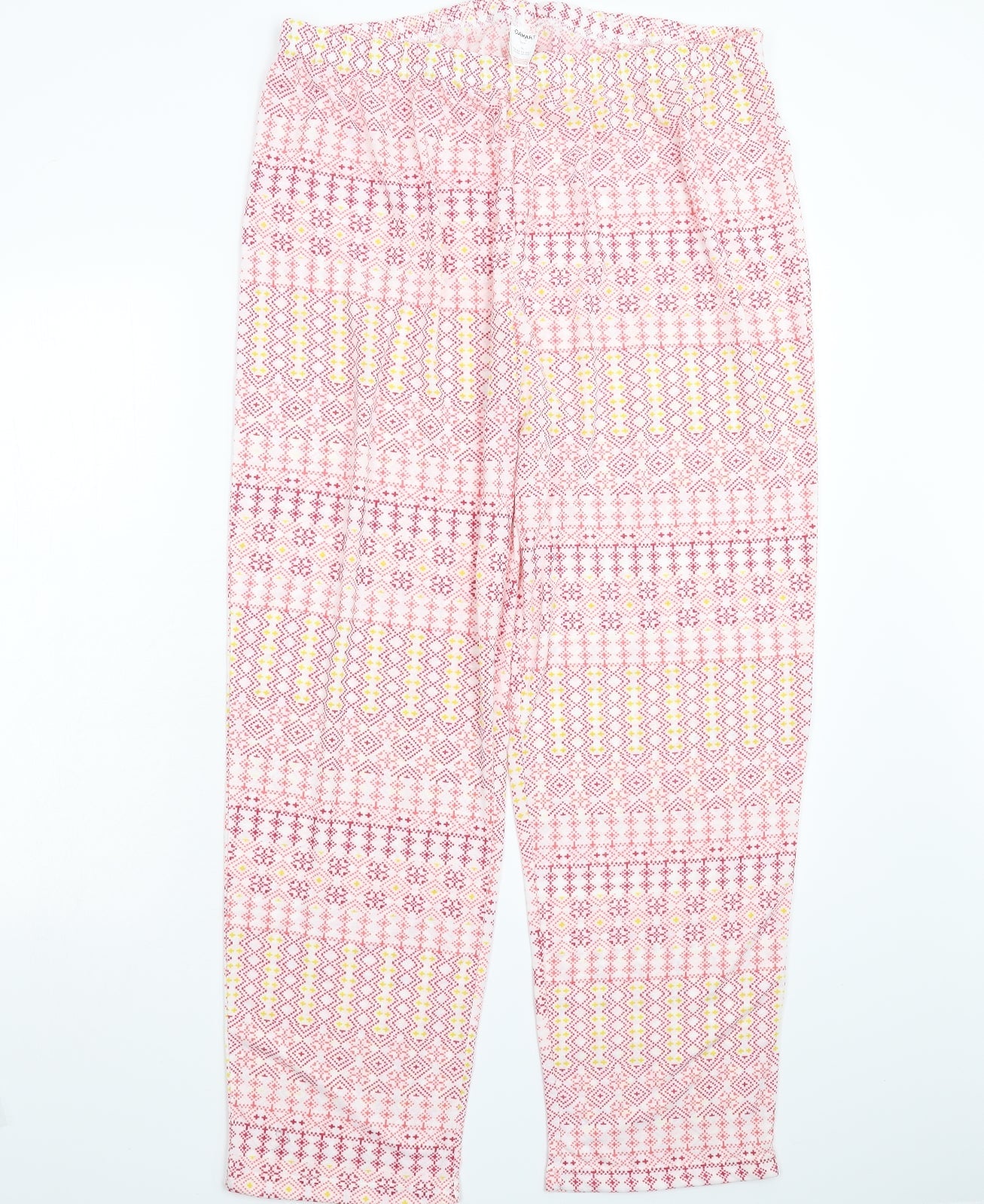 Damart Womens Multicoloured Geometric  Trousers  Size XL L30 in