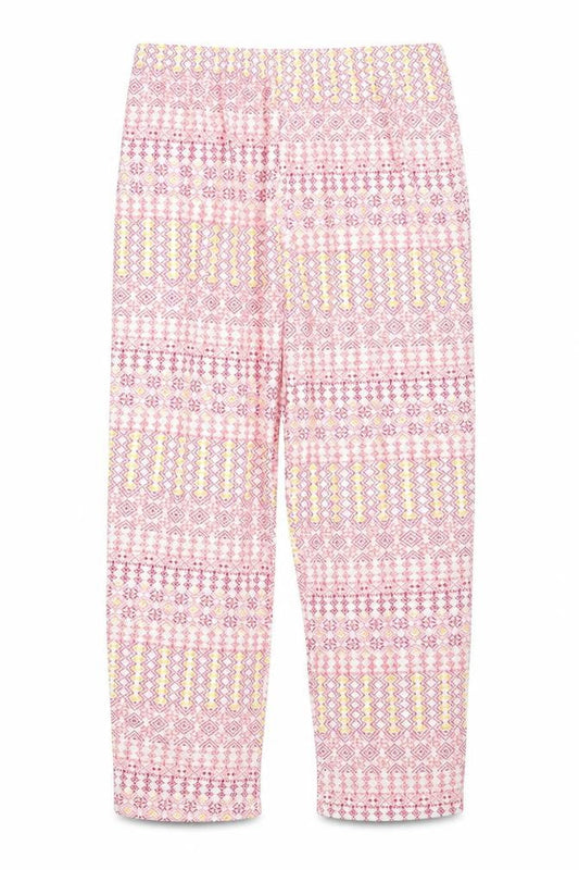 Damart Womens Multicoloured Geometric  Trousers  Size XL L30 in