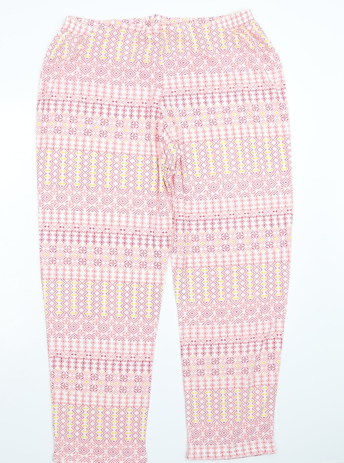 Damart Womens Multicoloured Geometric  Trousers  Size XL L30 in