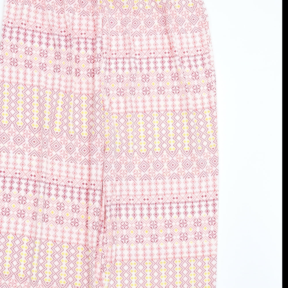 Damart Womens Multicoloured Geometric  Trousers  Size XL L30 in