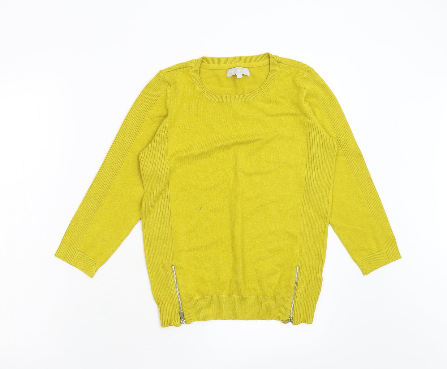 Red Herring Womens Yellow   Pullover Jumper Size 10
