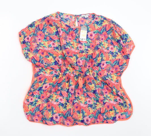 Primark Girls Multicoloured Floral  Basic Blouse Size 9-10 Years
