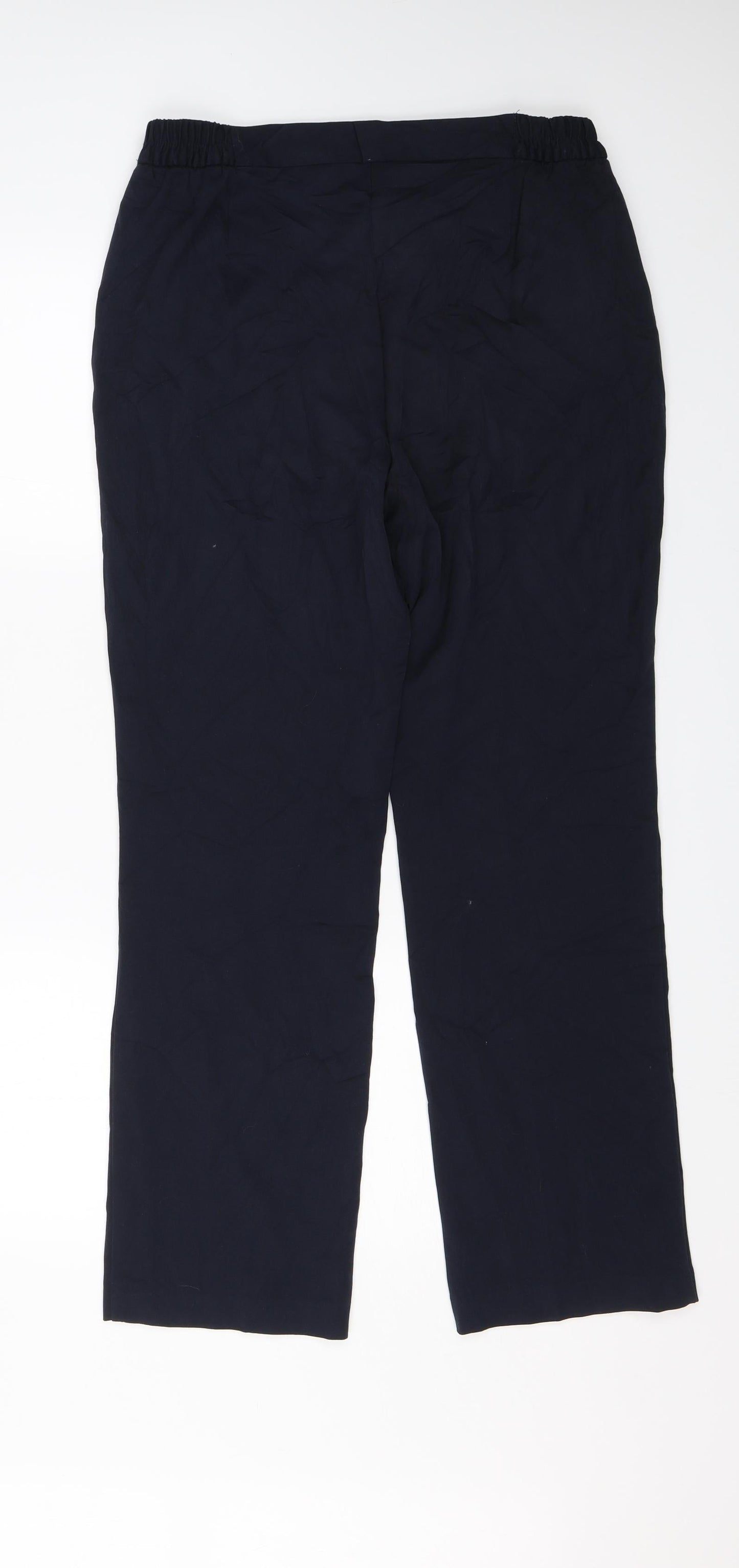 M&S Womens Blue   Dress Pants Trousers Size 12 L28 in