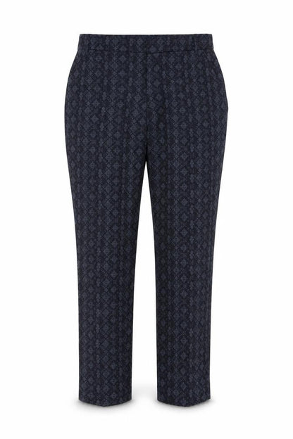 Next Womens Blue Geometric  Dress Pants Trousers Size 8 L27 in