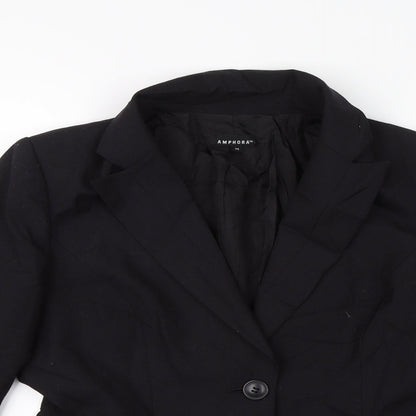 Amphora Womens Black   Jacket Blazer Size 14