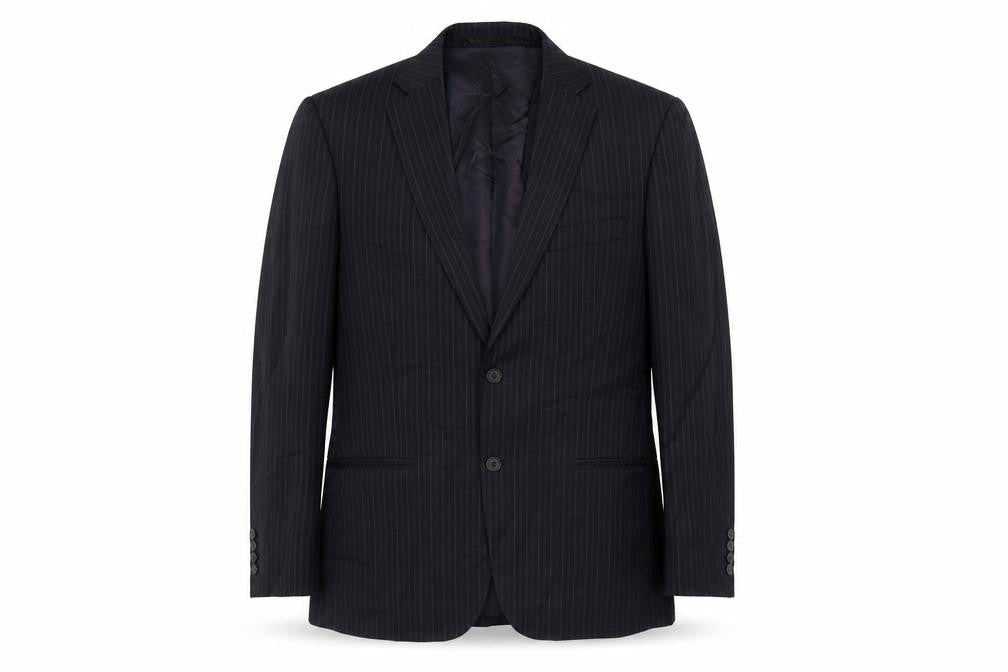 Marks & Spencer Mens Blue Striped  Jacket Blazer Size 38