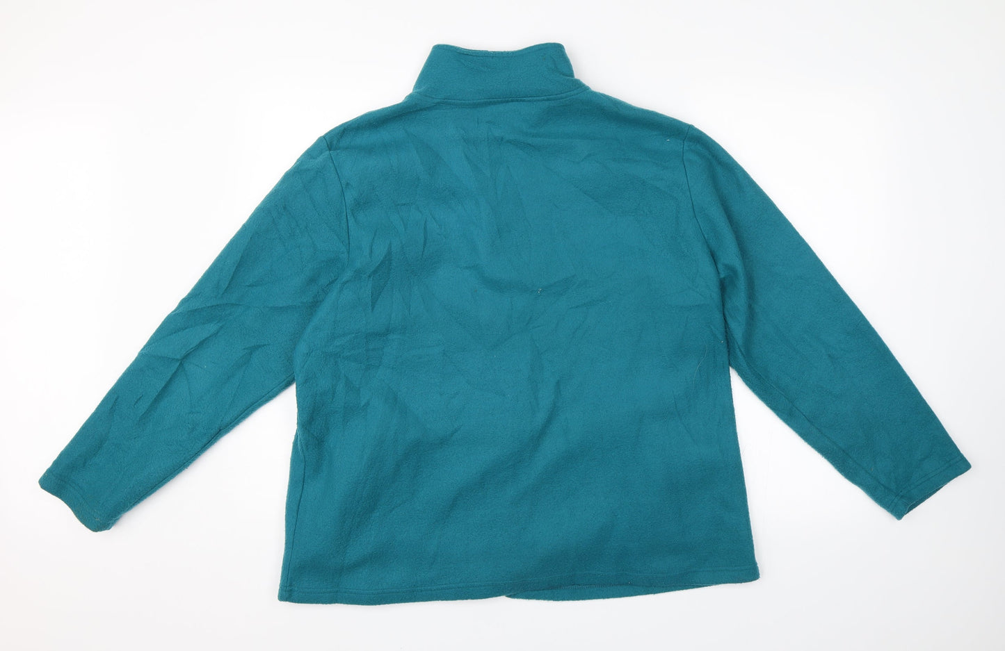 Anne De Lancay Womens Blue   Full Zip Jumper Size L
