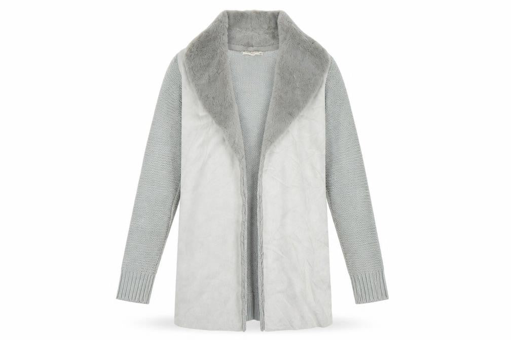 Sensations Womens Grey   Jacket Coatigan Size M