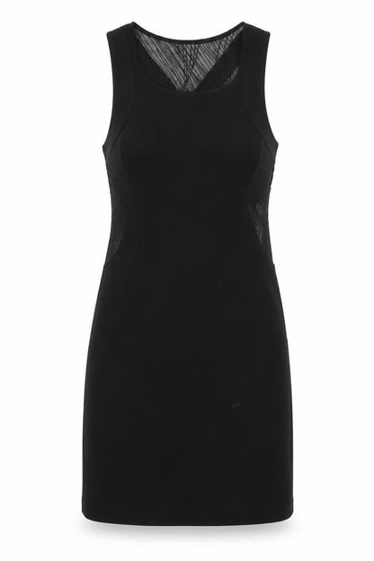 Front view of Silence + Noise women’s black mini, size S