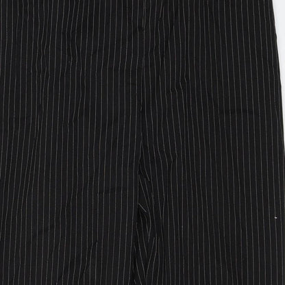 Wardrobe Womens Black Striped  Dress Pants Trousers Size 18 L26 in