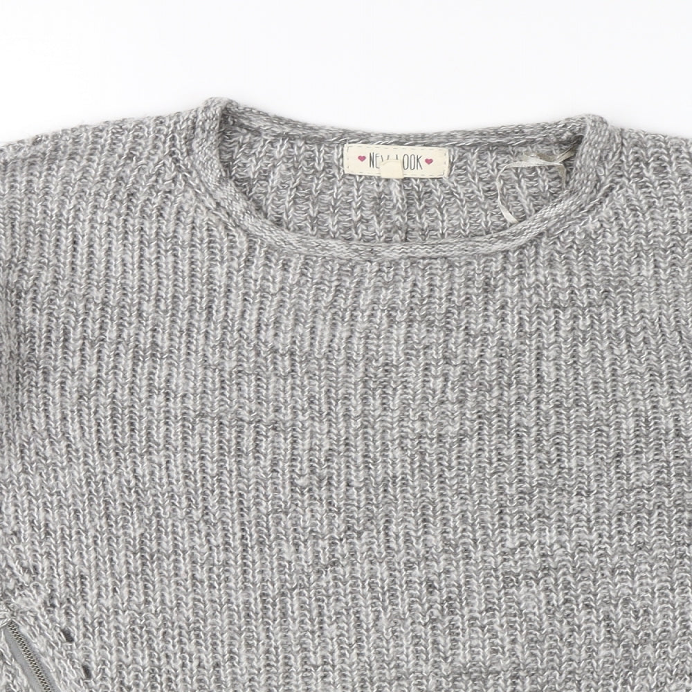 New Look Womens Grey   Pullover Jumper Size 10