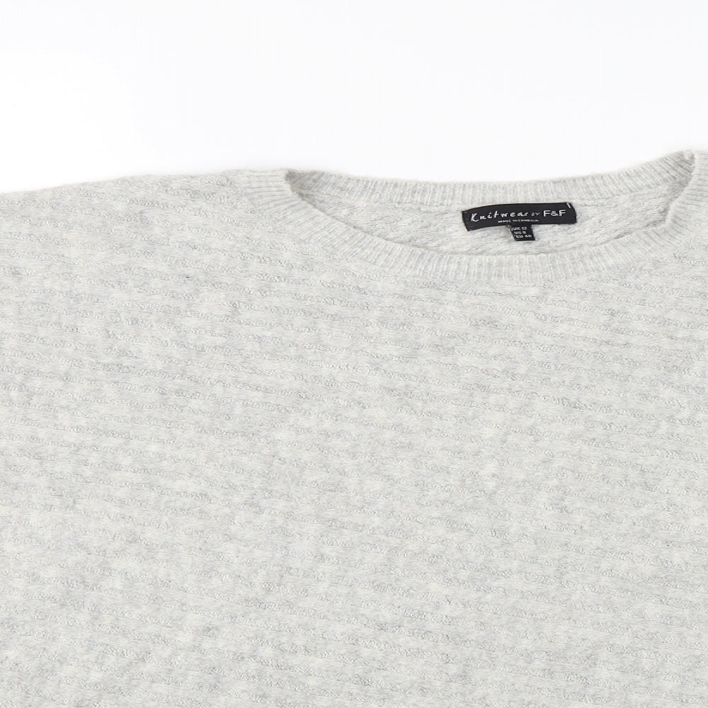 F&F Womens Grey   Pullover Jumper Size 12