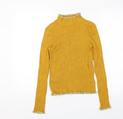 Marks & Spencer Womens Yellow   Pullover Jumper Size 8