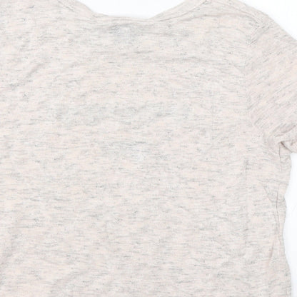 Brand and care label for Atmosphere women’s pink basic t-shirt, size UK 10, - dream on
