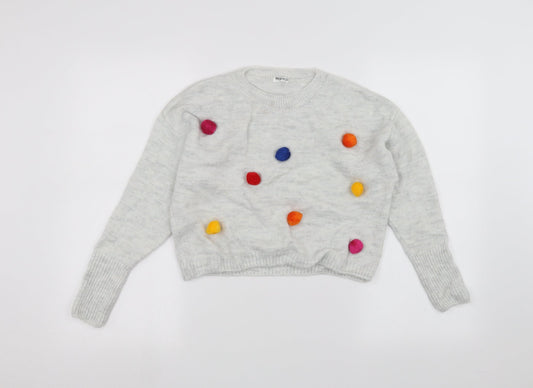 NEXT Girls White   Pullover Jumper Size 11 Years