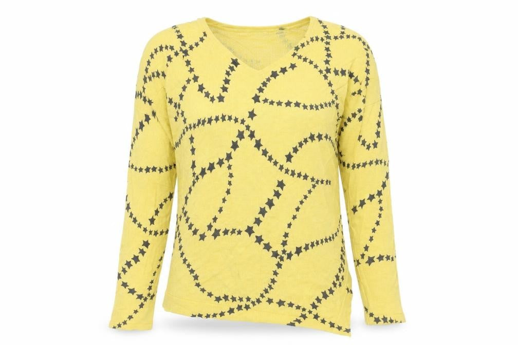 marble Womens Yellow   Pullover Jumper Size XS