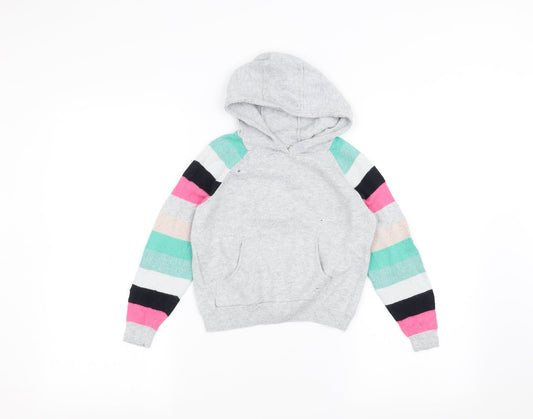Minti Girls Grey   Pullover Hoodie Size 7 Years