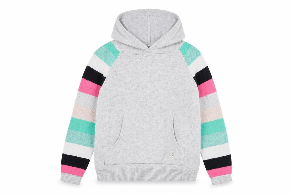 Minti Girls Grey   Pullover Hoodie Size 7 Years