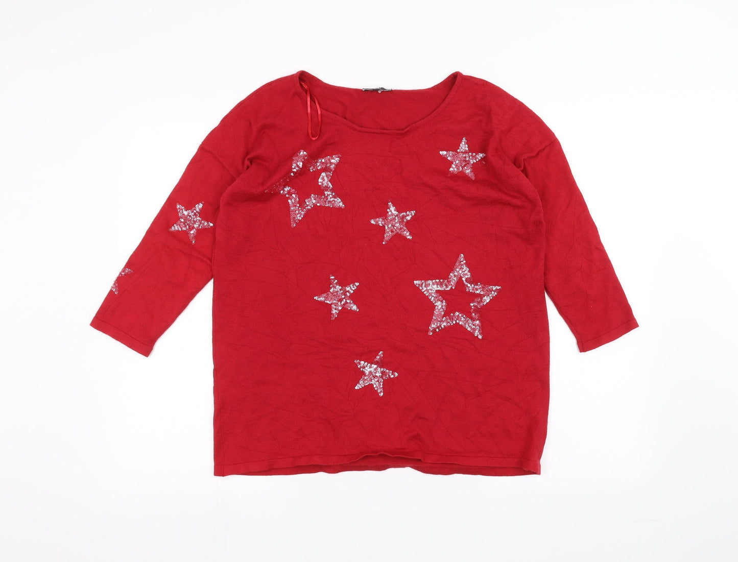 RiU Womens Red   Pullover Jumper Size S
