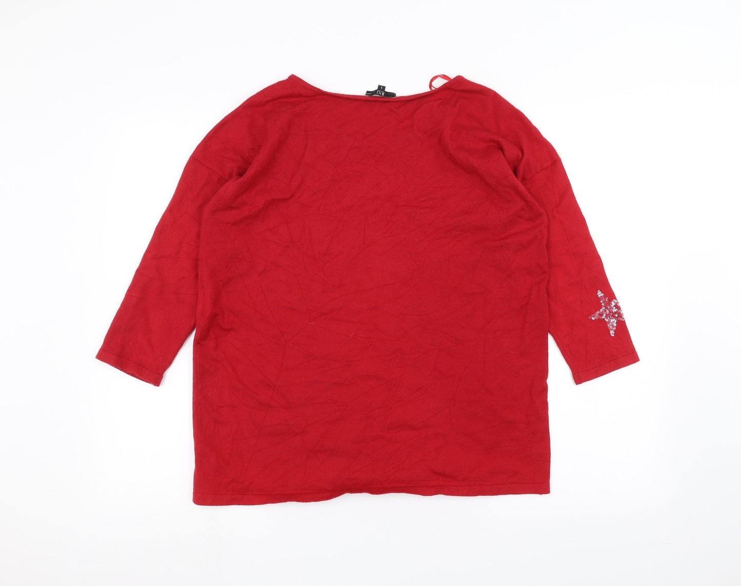 RiU Womens Red   Pullover Jumper Size S