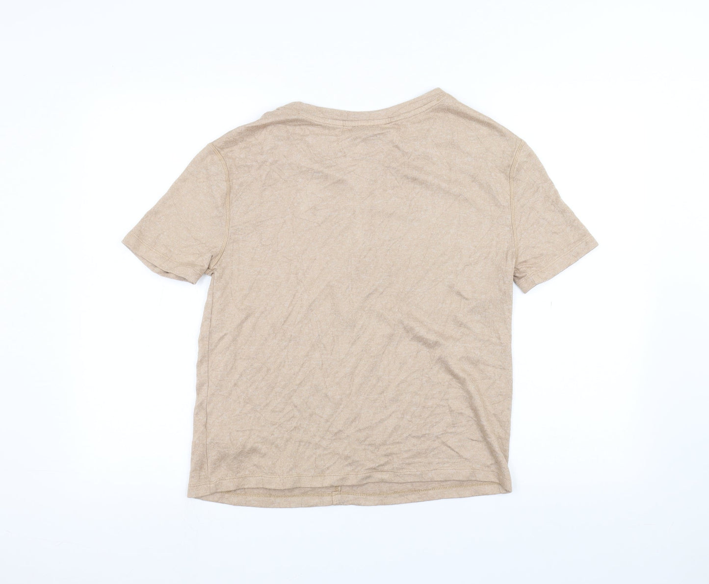 Marks and Spencer Womens Brown   Basic T-Shirt Size S