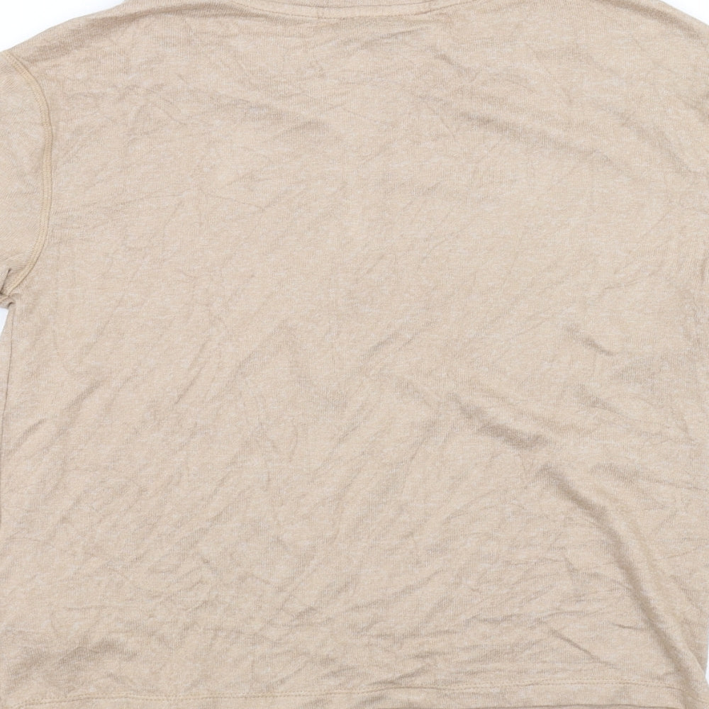 Marks and Spencer Womens Brown   Basic T-Shirt Size S