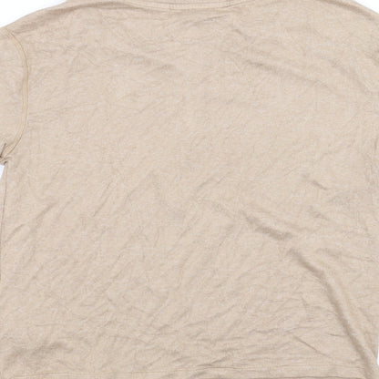 Preloved Marks and Spencer Womens Brown   Basic T-Shirt Size S - Label