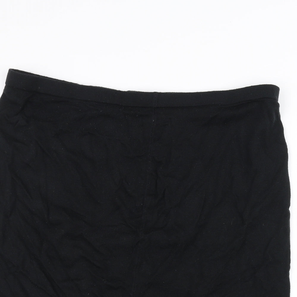 Preworn Womens Black   A-Line Skirt Size XL
