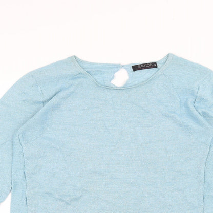 Savida Womens Blue   Basic T-Shirt Size M