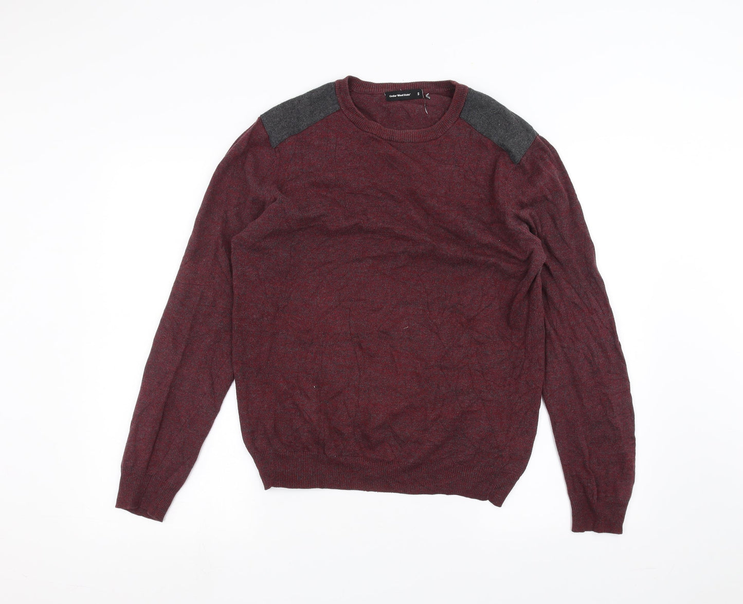Cedar Wood State Mens Red   Pullover Jumper Size S