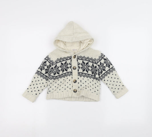 DMB Baby White   Jacket Coatigan Size 24 Months