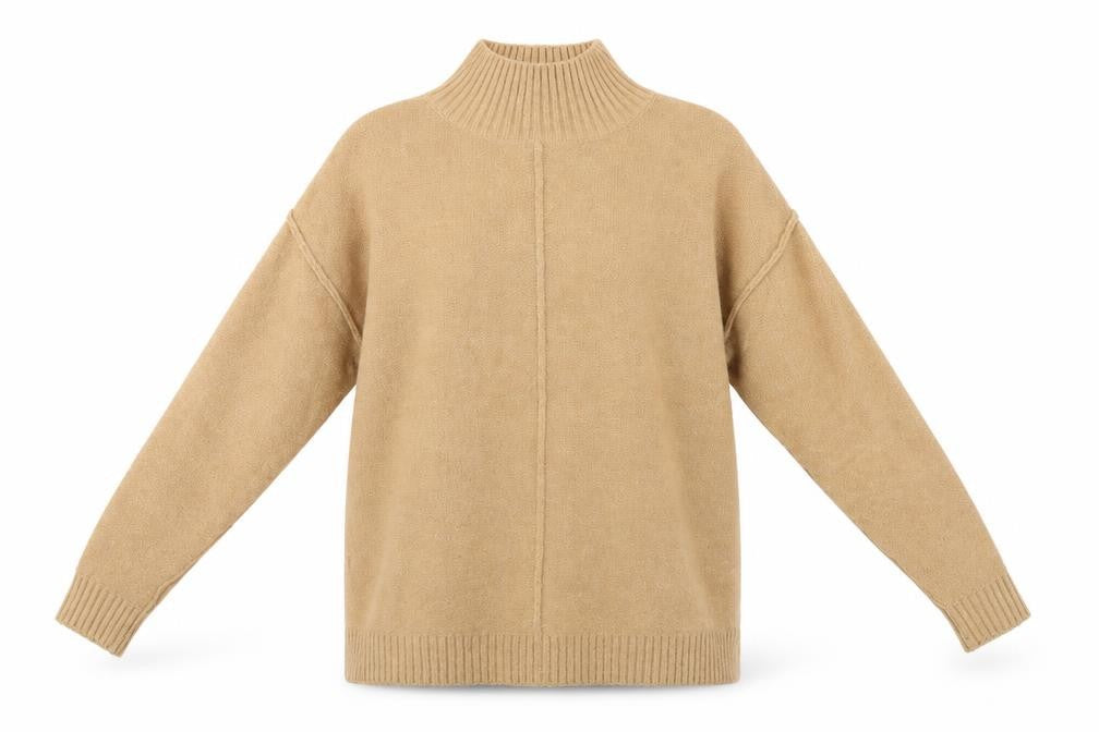 Primark Womens Beige   Henley Jumper Size 8