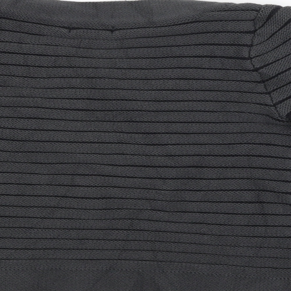 Vacknox Womens Black Striped  Cardigan Jumper Size S