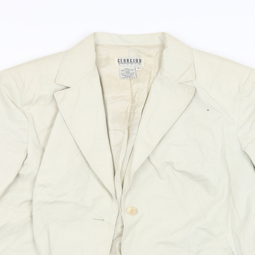 Georgiou Womens Beige   Jacket  Size 8
