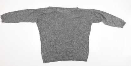 United Colors of Benetton Benneton Womens Grey   Pullover Jumper Size L