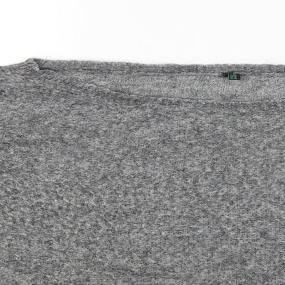 United Colors of Benetton Benneton Womens Grey   Pullover Jumper Size L