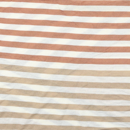 H&M Womens Beige Striped  Pullover Jumper Size L