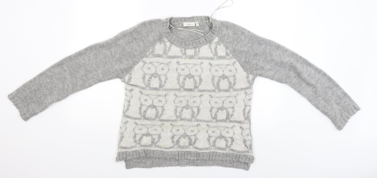 New Look Womens Grey   Pullover Jumper Size 10