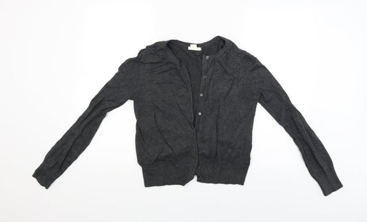 H&M Womens Grey   Cardigan Jumper Size S